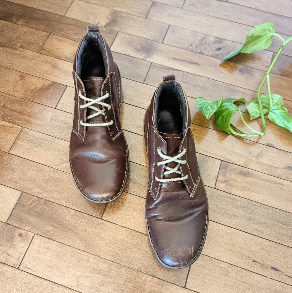 Pikolinos Mens Brown Leather Chukka Boots Chile Lace-Up Ankle